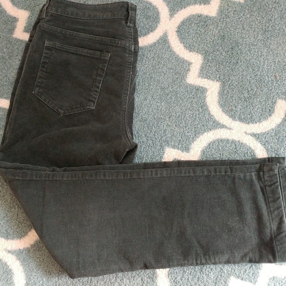 Lands' End Petite 14-Wale Corduroys | Dark Spruce